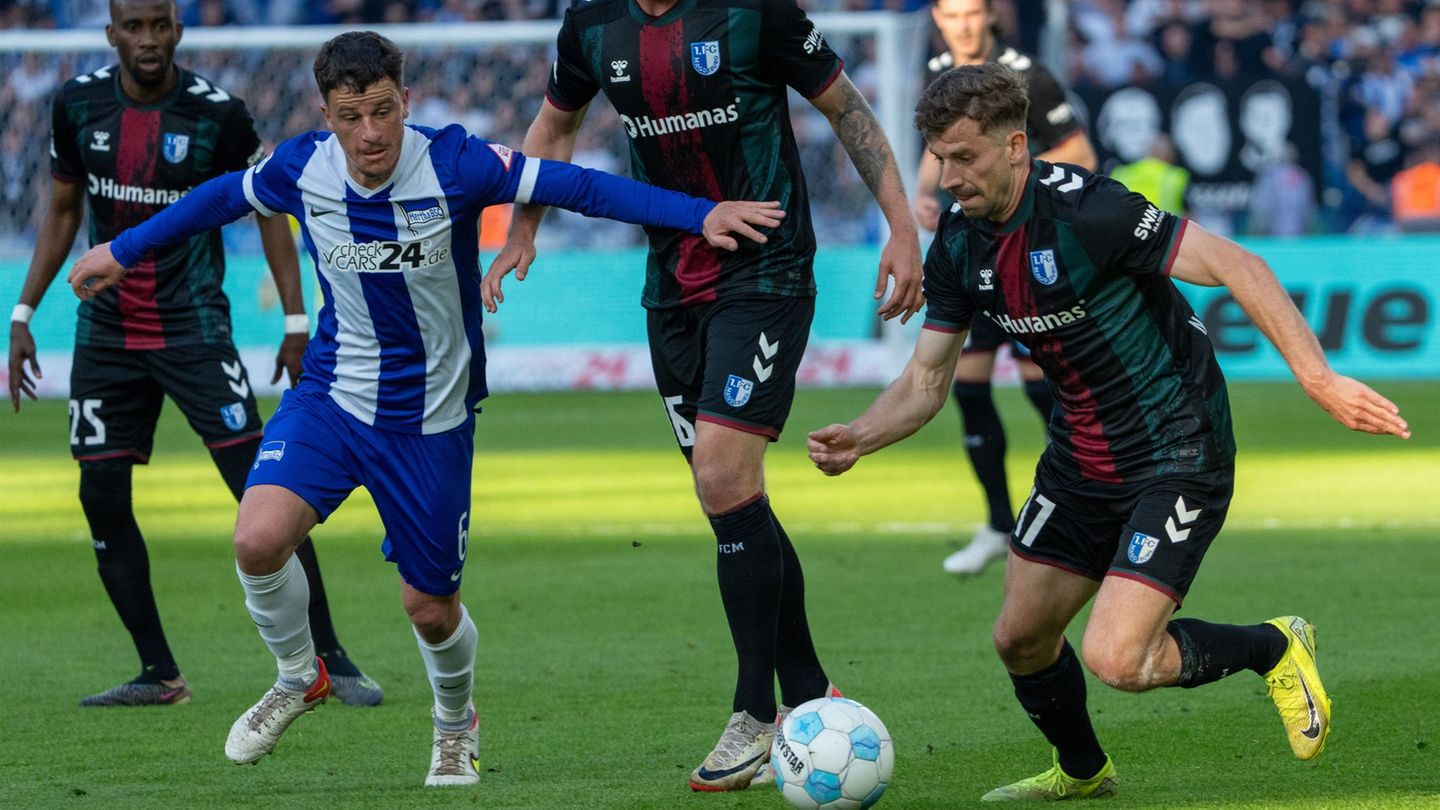 2. Fußball-Bundesliga: 1:1 bei Hertha: Magdeburg patzt im Aufstiegsrennen