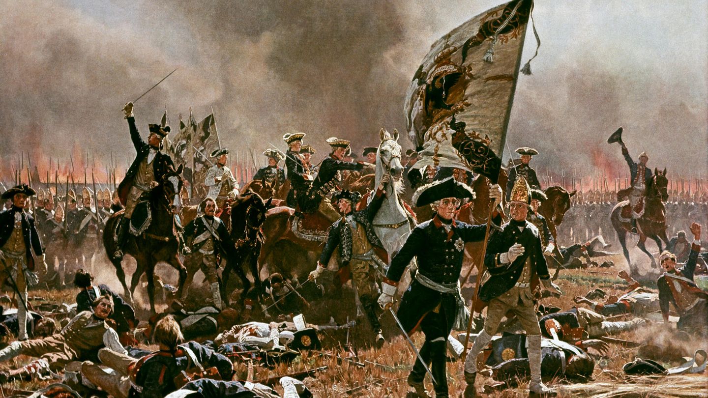 Bild und Geschichte: Friedrich der Große führt seine Grenadiere in die Schlacht – Geburt eines Mythos