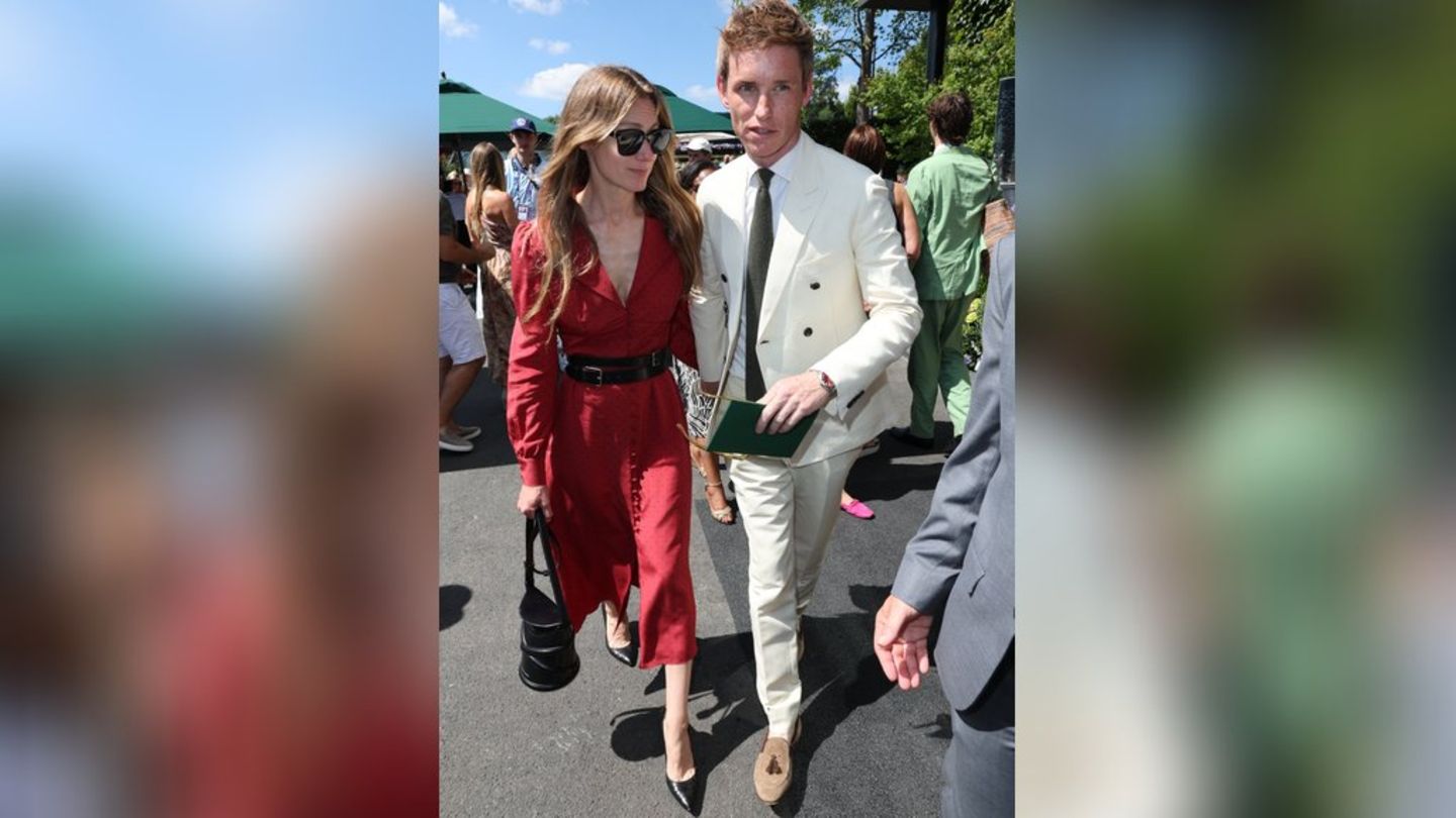 Erster Wimbledon-Tag: Eddie Redmayne wird von seiner Frau begleitet