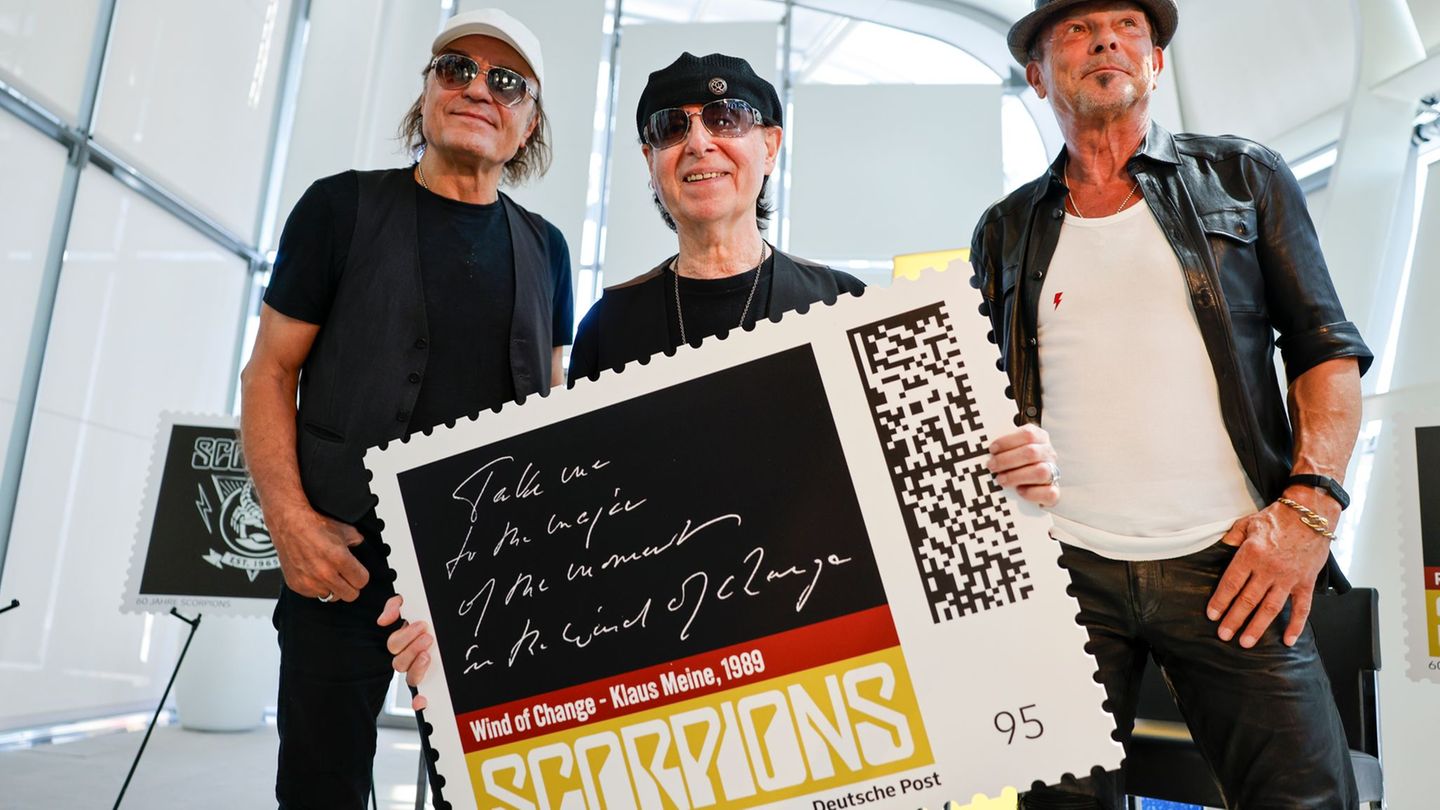 Ehrung zum Jubiläum: Legendäre Rockband Scorpions erhält eigene Briefmarken