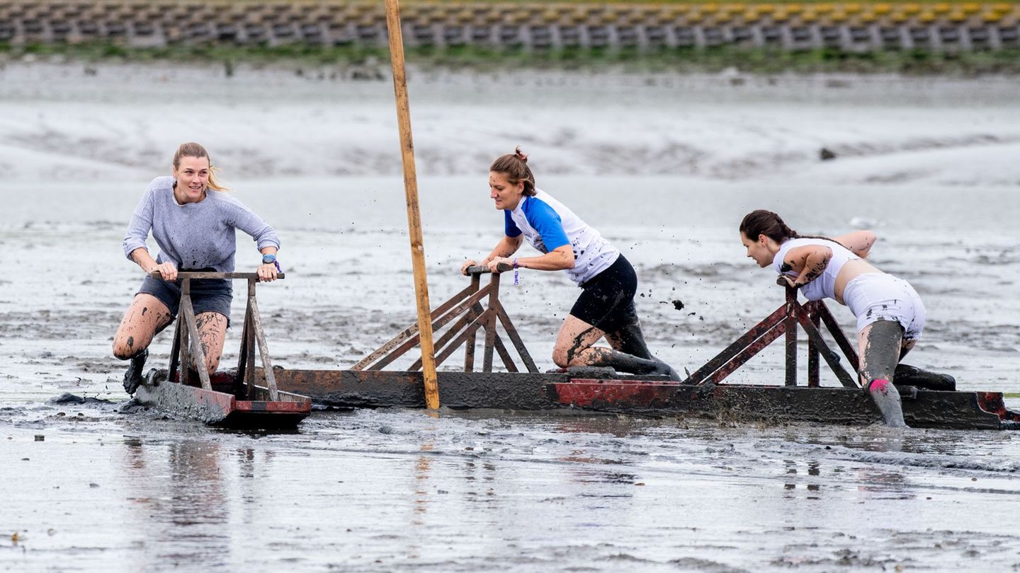 Wattenmeer: Deutsche Meister im Schlickrutschen gekürt